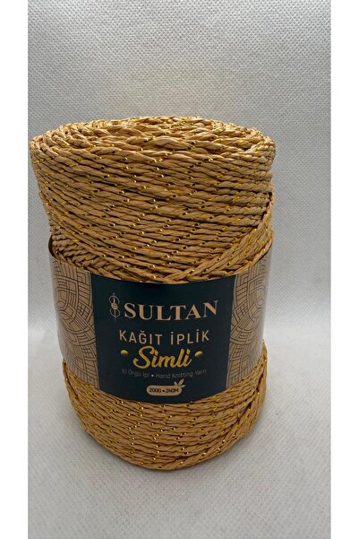 hobi dünyası evim Sultan Glitter Paper String Bag Hat Supla Basket Macrame Wi...