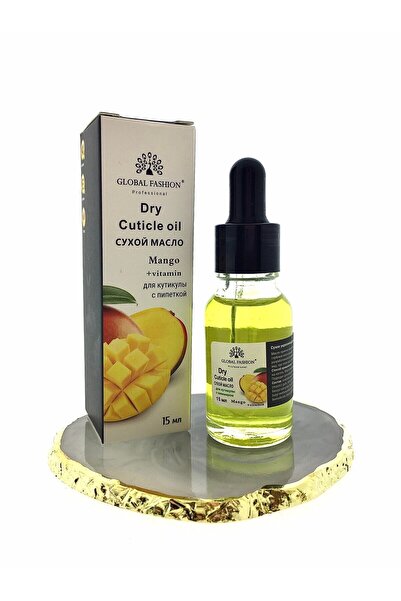 global fashion Set 2 x Ulei de cuticula cu pipeta, aroma de mango, 15ml