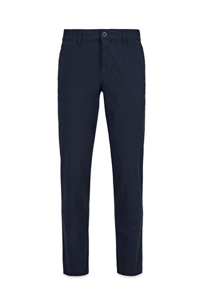 Kiğılı Regular Fit Standard Cut Lycra Stretch Canvas / Chino Trousers with Si...
