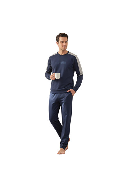 Over Sleep by Poleren Over Sleep 2426 Men's Winter Lycra Single Jersey Pajama...