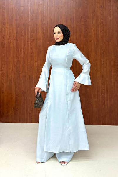 Melike Tatar Slit Tunic Set 84-6095