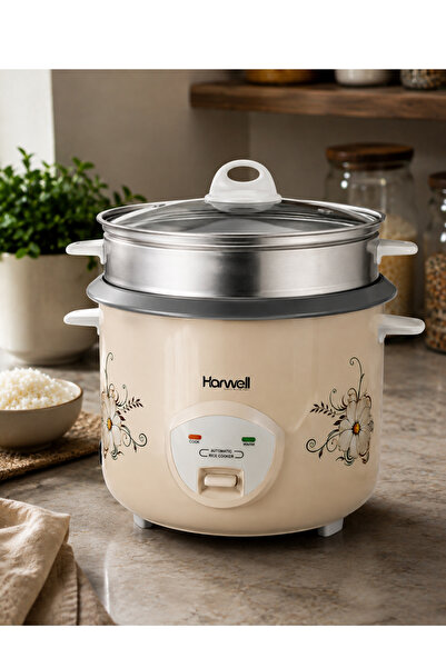 HARWELL Electric Rice Cooker 1.8L 700W 3-in-1 Cook Steam Keep Warm Non-Stick ...