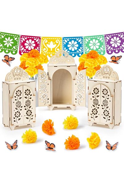 Generic Brand WATINC Day of The Dead Shadow Box - 57PCS Dia De Los Muertos Of...
