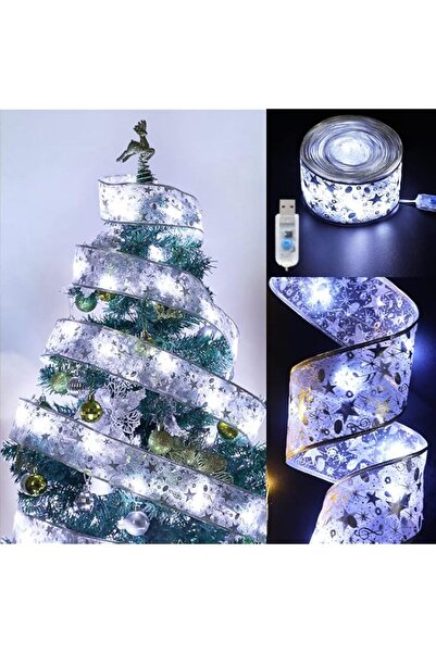 Generic Brand GIHOO Christmas Tree Ribbon String Lights -32ft -100 LED (5cm- ...