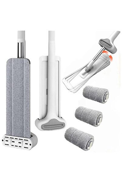 Generic AMERTEER Flat Floor Mop - Microfiber Floor Mop with 3 Reusable Mops P...