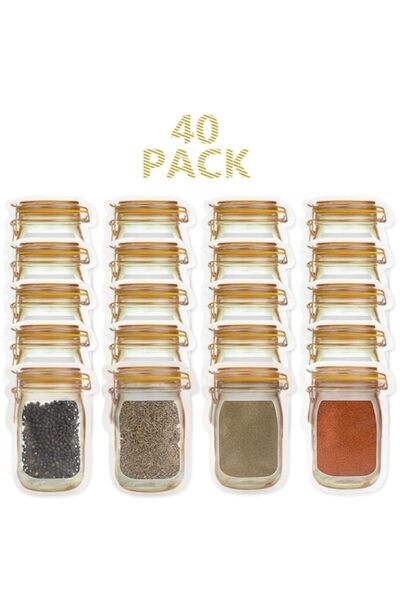 Generic Hasber Mason Jar Zipper Bag