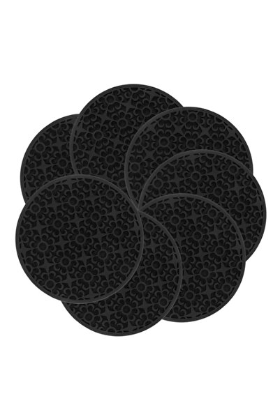 Generic Brand YelaJoy 6pcs Silicone Coasters for Drinks, Cute Cup Coaster, No...