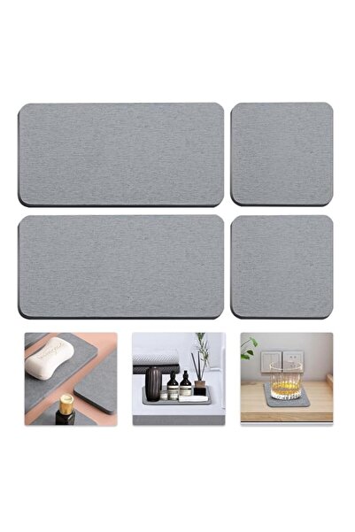 Generic Brand Set of 4 Water Absorbent Diatomite Coasters, Water Absorbing St...