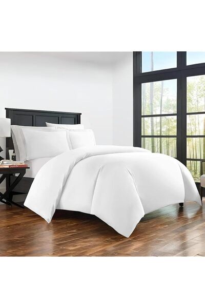 Generic Hotel Duvet Cover 3Pcs Set - 1 Duvet Cover 220x240cm (Without Duvet/F...