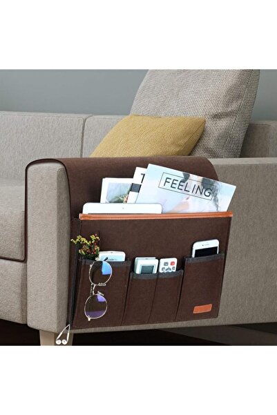 Generic YelaJoy Sofa Armrest Organizer, Hanging Sofa Caddy Storage Bag with L...