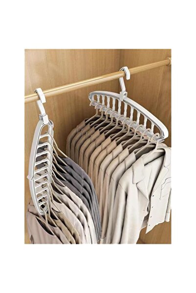 Generic Joyzzz Clothes Rac, 2 PCS Heavy Duty Plastic Folding Hangers, Space S...