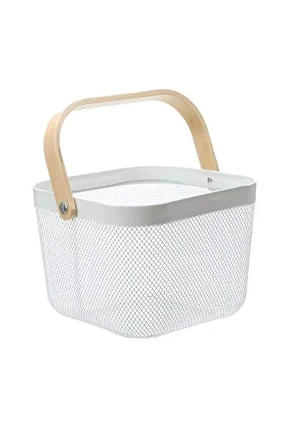 Generic NALACAL Metal Mesh Steel Basket, Storage Organizer Basket Multi-funct...