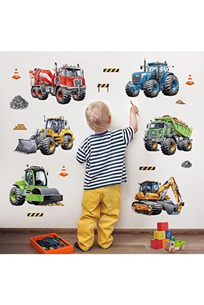 Generic Brand decalmile Construction Cars Wall Decals Trucks Tractor Vehicles...