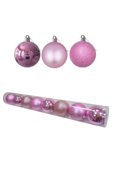 Generic Brand 8CM Christmas Ball Ornaments - Set of 8, Xmas Tree Baubles, Hol...