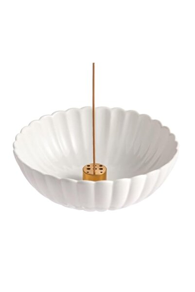 Generic Brand Incense Holder for Sticks, Ceramic Smudge Bowl Ash Catcher for ...