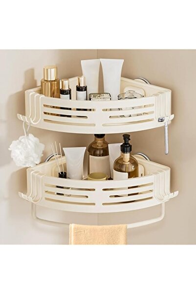 Generic Corner Shower Caddy with Suction Cups, 2-Pack Corner Shower Shelf Org...