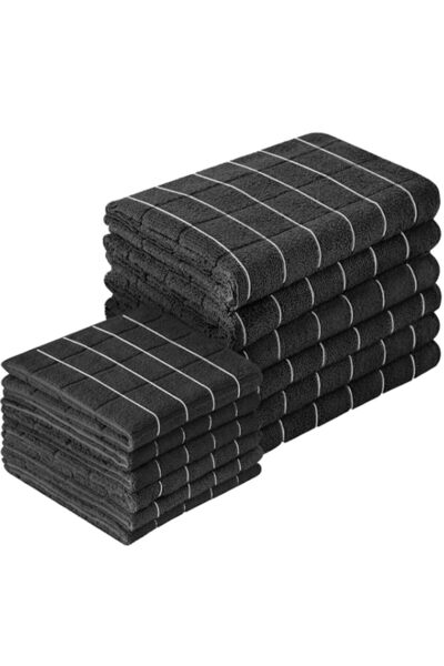 Generic Puomue Microfiber Kitchen Towels and Dishcloths Set, 26 X 18 Inch and...