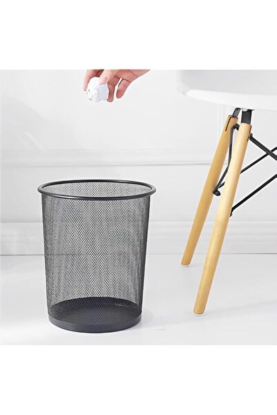 Generic HEXAR Metallic Mesh Wastebasket for Office & Home, Open Top Waste Bin...