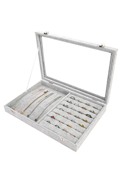 Generic Padom Jewelry Tray, Multi-Functional Jewelry Organizer with Lid & Loc...