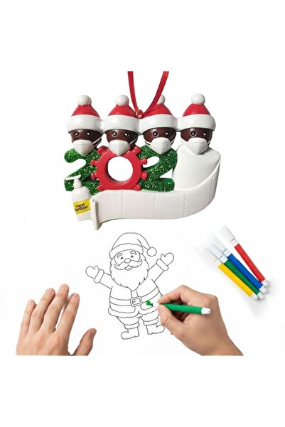 Generic Brand AMERTEER Personalized Family of 4 Christmas Ornament, DIY Custo...