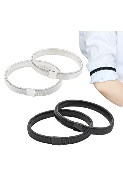 Generic Brand 2 Pairs Sleeve Garters Anti-Slip Shirt Sleeve Holders Garters S...