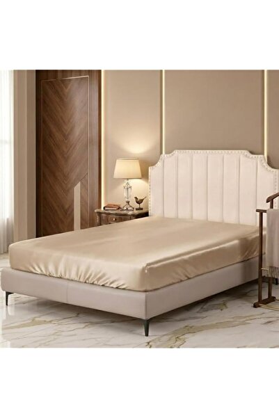 Generic 100% Satin Silk Fitted Bedsheet, Solid, Smooth, Soft, Skin-Friendly f...