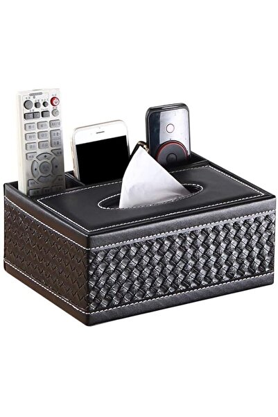 Generic SKEIDO PU Leather Tissue Box Holder Multi-Functional Rectangular Remo...
