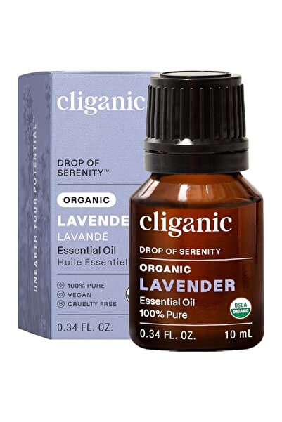 Generic Brand Cliganic USDA Organic Lavender Essential Oil - 100% Pure, Undil...
