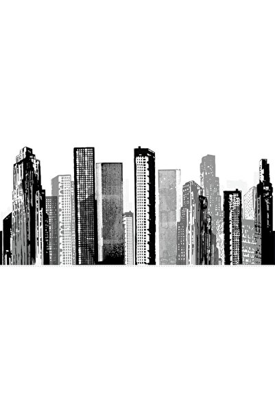 Generic Brand Roommates Cityscape Giant Wall Decal, Multi-Colour, Rmk1602Gm
