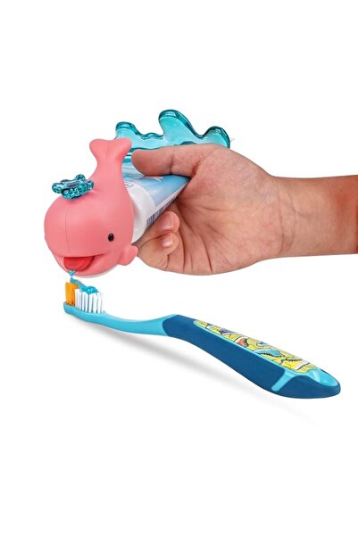 Generic Flipper Whale Pink Toothpaste Squirter for Kids – Fun and Easy Toothp...
