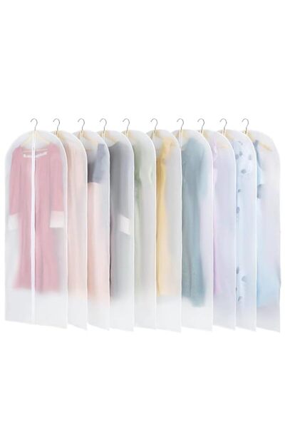 Generic 10 Pack Garment Bags 60 * 140cm Translucent Garment Covers for Gowns ...