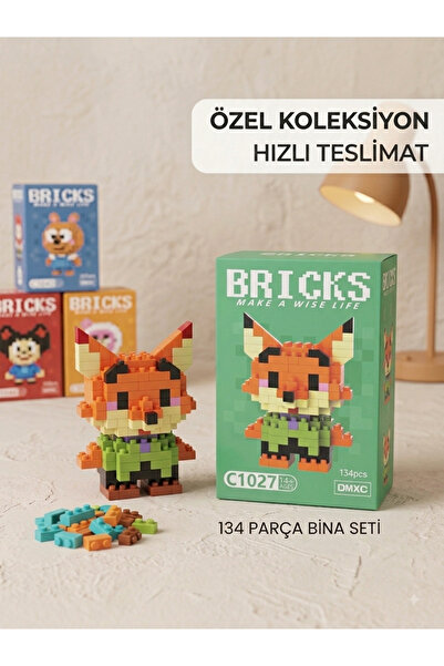 Genel Markalar BRICKS FİGÜR [NICK WİLD TİLKİ FİGÜR] KARAKTER FİGÜRLERİ