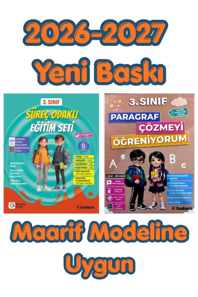 Tudem Tudem 3.Sınıf Süreç Odaklı Eğitim Seti - Paragraf Çözmeyi Öğreniyorum S...