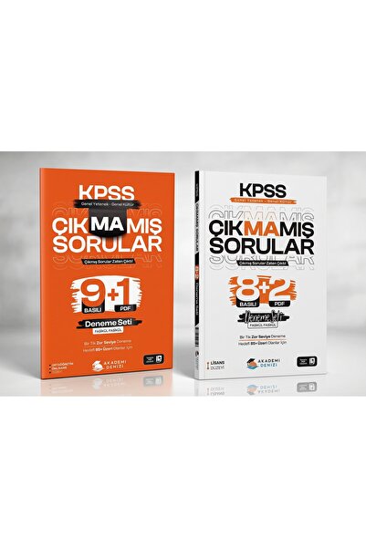 Aromat Yayınları Akademi Denizi KPSS GYGK Çıkmamış Sorular 8+2 ve 9+1 Deneme ...
