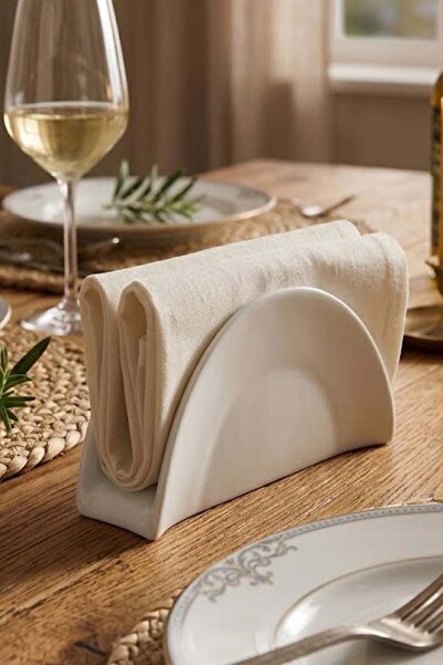 Güral Porcelain Napkin Holder Ko07Pc 12X6X3 cm