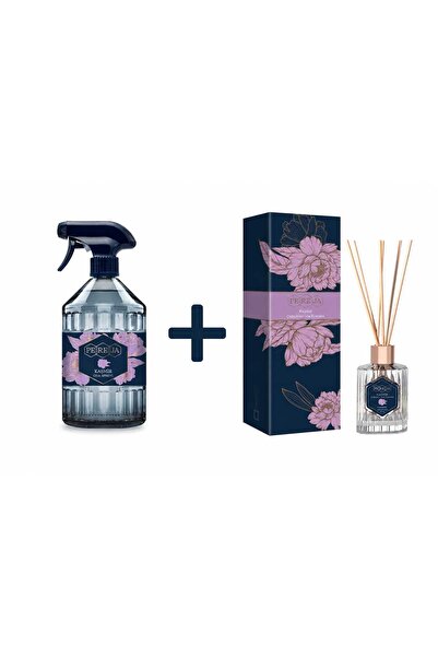 Pereja Premium Kaşmir Çubuklu Oda Kokusu 100 ml + Kaşmir Oda Spreyi 500 ml X3
