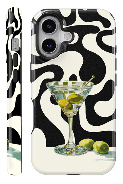 WANNA PROTECT (MAGSAFE) İPhone 17 Martini Çift Katmanlı Parlak PROTECT Telefo...
