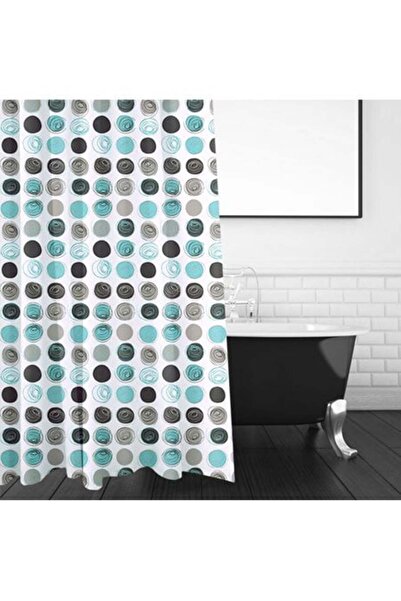 OEM Perdea Dus Alba Cercuri Color 180x180cm