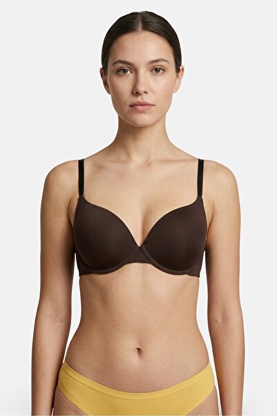RENE ROFE Women 3 Pcs Solid Padded Push Up Bra, Multicolor