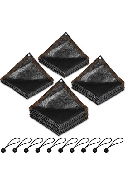 Generic Swpeet 11Pcs 10ft x 13ft 70% Black Shade Cloth with Grommets and Bung...