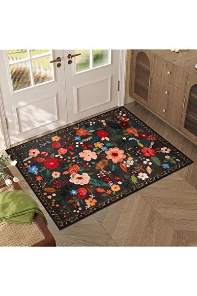 Generic HomeChi Indoor Door Mat, 60 x 90cm Machine Washable Boho Floral Small...