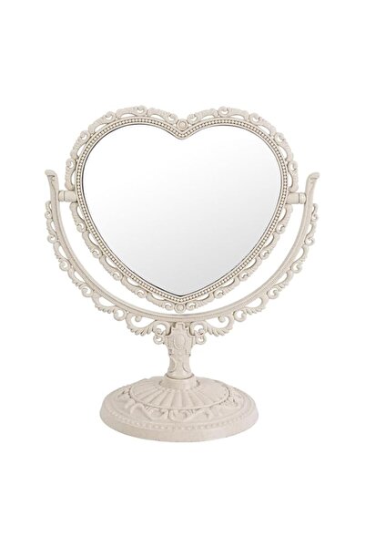 Generic XPXKJ Heart Shaped 7-Inch Tabletop Vanity Makeup Mirror with 3X Magni...