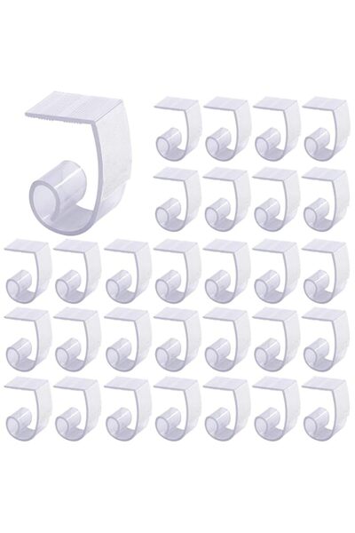 Generic Glarks 30 Pack Plastic Table Cover Clips Tablecloth Clips Table Skirt...