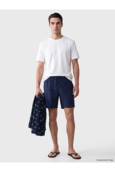 LC Waikiki Trendlucky Knee Length Basic Men's Swim Shorts with Difference in ...