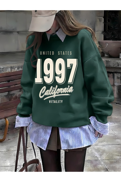 New Shine California 1997 Printed Women's Sweatshirt