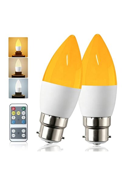 Generic B22 LED Bayonet Cap Candle Bulbs 4W with remote control, C37 B22 LED ...