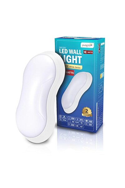 Generic 18W LED Modern Bulkhead Light, White-6500K, 25000Hrs Life, IP55 Rated...