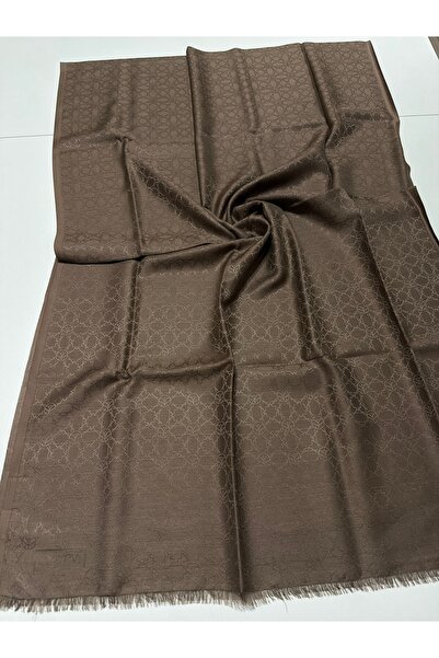 ipekevi Mini Seljuk Monogram Cotton Silk Shawl Dark Vison