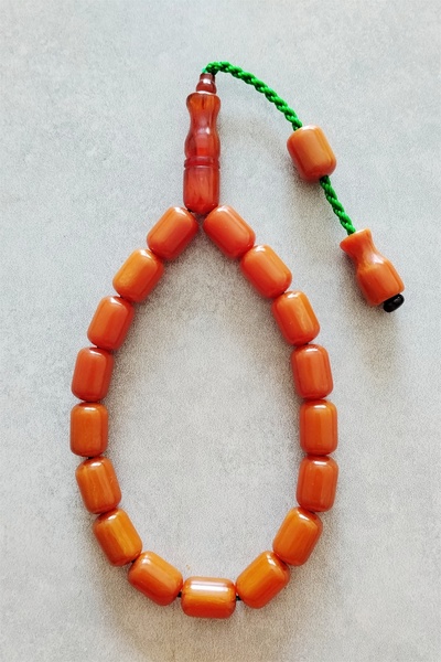 ŞAHBEY TESBİH Sıkma Kehribar Efe Tesbih / 17 Habbe System Tassel Efe Mascot T...