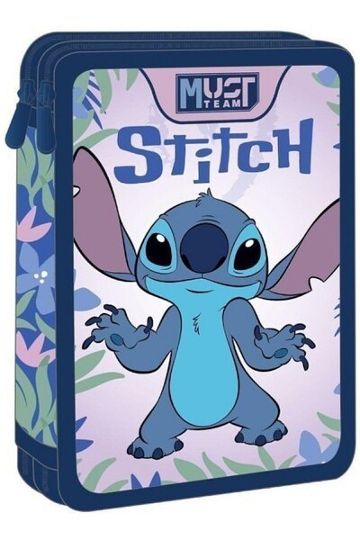 MUST Penar echipat cu 2 compartimente 15x5x21cm Lilo&Stitch Flori